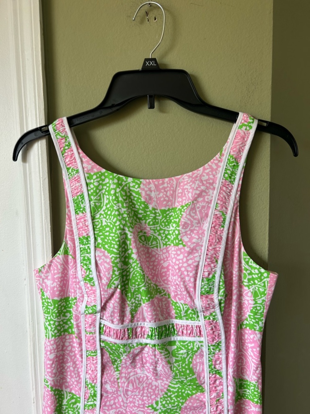 Lilly Pulitzer Pink & Green Floral Sleeveless Sheath Dress - Picture 7 of 11